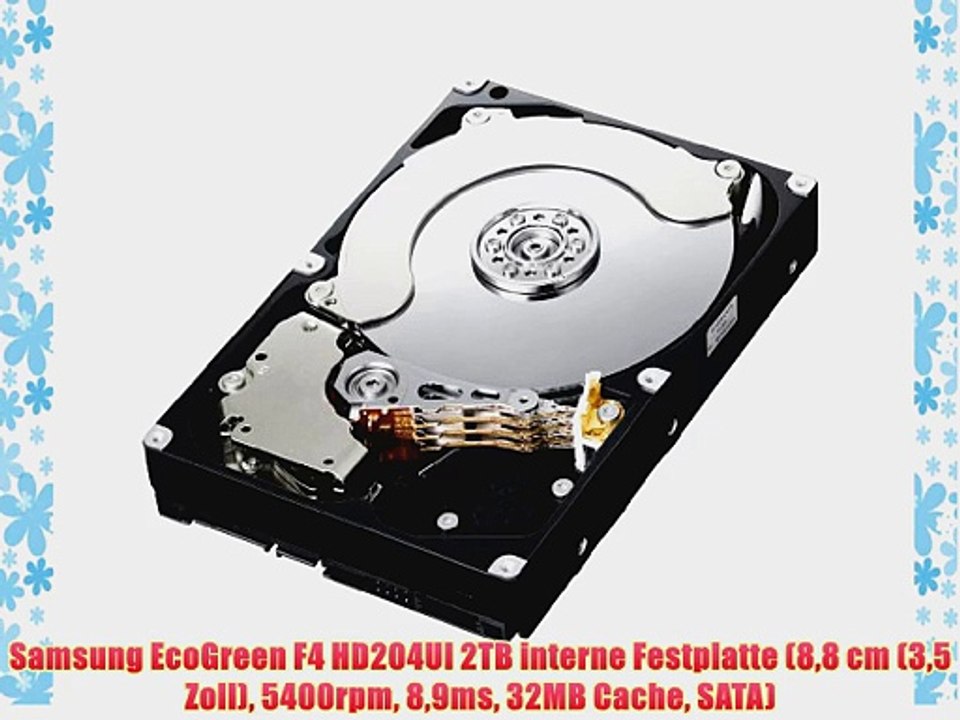 Samsung EcoGreen F4 HD204UI 2TB interne Festplatte (88 cm (35 Zoll) 5400rpm 89ms 32MB Cache