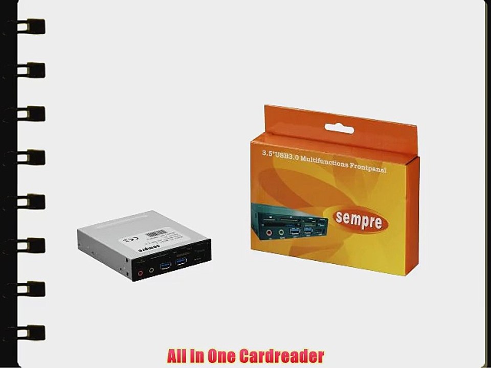 sempre MP35-3 35 MultiFrontpanel USB3.0 2x USB3.0 mit 19Pin USB3.0 DualPort direkt auf Mainboard