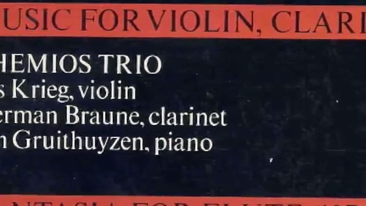 Tristan Keuris - Music for clarinet, violin and piano (1973)