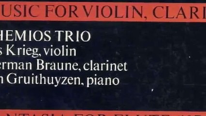Tristan Keuris - Music for clarinet, violin and piano (1973)