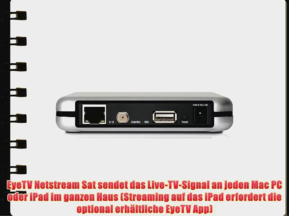 Elgato EyeTV Netstream SAT Netzwerk-Tuner f?r DVB-S2 silber
