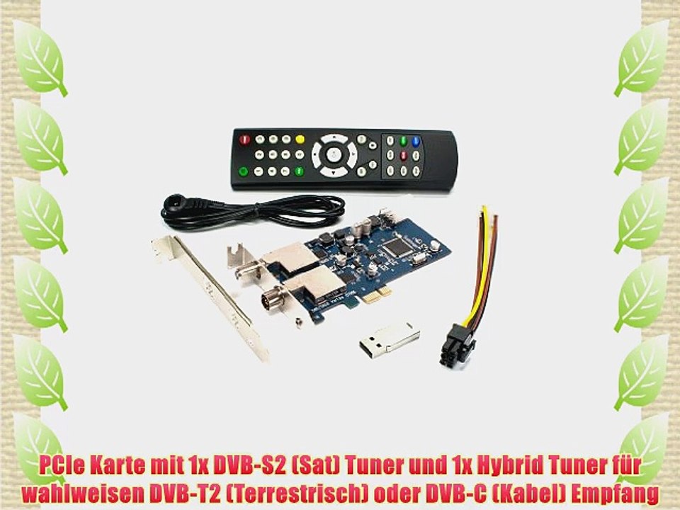DVBSky T9580 PCIe Karte mit 1x DVB-S2 und 1x DVB-T2 / DVB-C Tuner keine CD stattdessen partitionierter