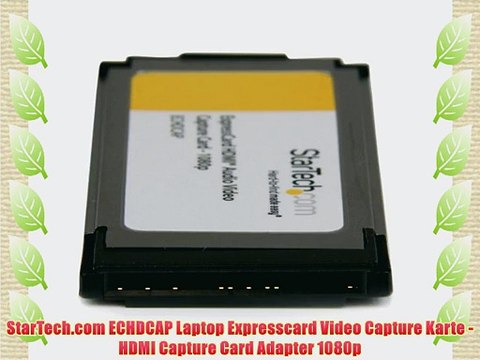StarTech.com ECHDCAP Laptop Expresscard Video Capture Karte - HDMI Capture Card Adapter 1080p