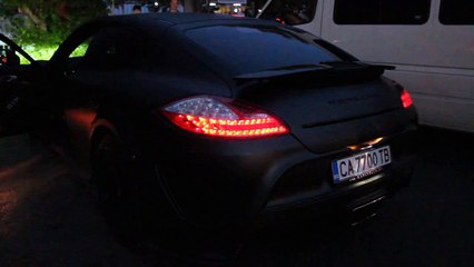 Porsche Panamera Turbo Mansory C-One start-up in Sofia