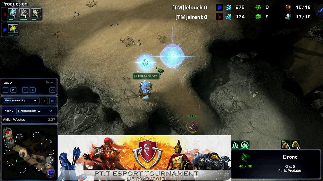 #3 [TM]Sirentt (P) vs [TM]Lelouch (Z) Bo3 S1 Akilon Wastes