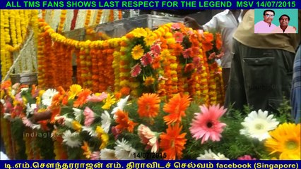 ALL TMS FANS SHOWS LAST RESPECT FOR THE LEGEND  MSV 14072015