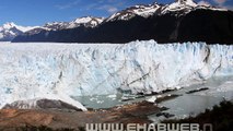Giant Ice Chunks Falling from Perito Moreno Glacier