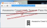 Assassins Creed unity Season Pass Key Free Giveaway - Xbox One And PS4 - PC