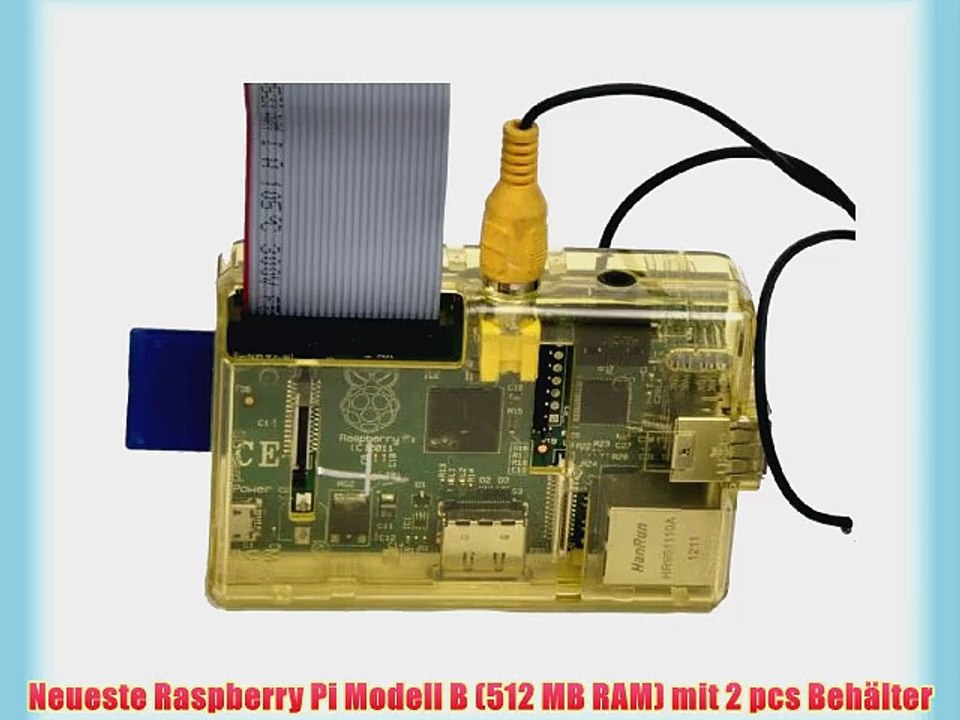 Raspberry Pi Modell B XBMC Media Center Kit (gelb)