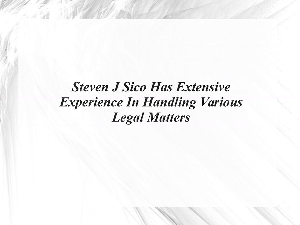 Steven J Sico New Jersey