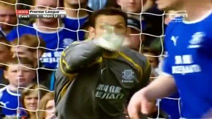 David Beckham Free kick vs Everton