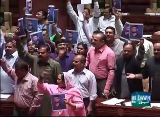 MQM stage protest in Sindh Assembly session