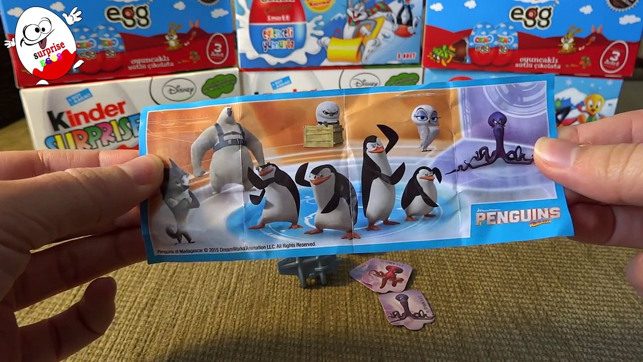 Киндер Сюрприз KINDER SURPRISE Short Fuse Arctic Seal Surprise Eggs Мультфильм Пингвины Мадагаскара
