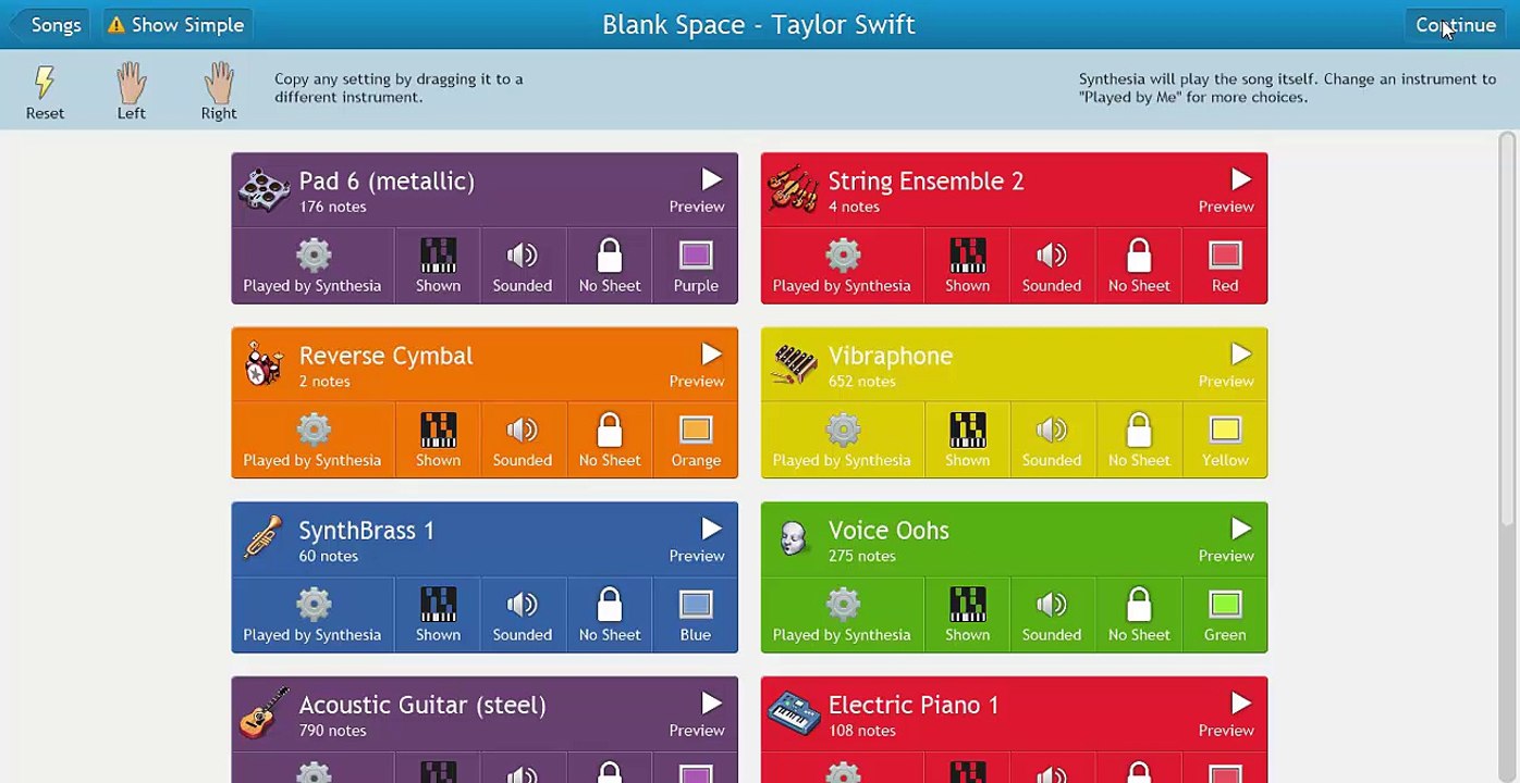 Blank Space - Taylor Swift (Synthesia)