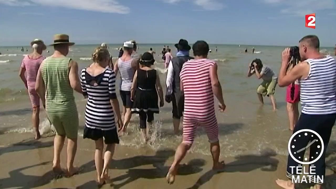 À Cabourg, ambiance rétro sur la plage