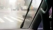颱風蘇迪勒強風豪雨重創全台(整台機車凌空拋飛)