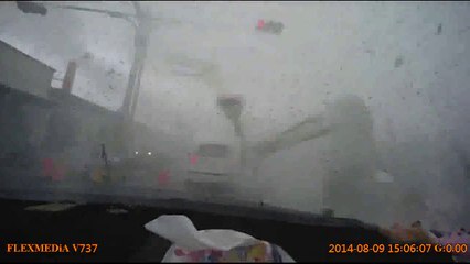 Mini Tornado Eats a Car in Taiwan