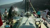 Virgin Oceanic's Richard Branson and Great White Shark off of Baja Mexico