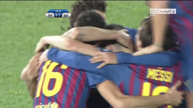 أهداف برشلونة x سانتوس البرازيلي / بتعليق عصام الشوالي