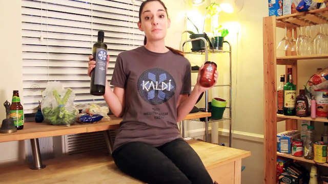 Girl covered in oil - Extra Virgin Olive Oil from Kaldi!
