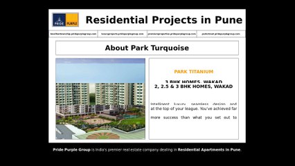 Ongoing Luxury Properties in Pune for Sale - Pride Purple Group