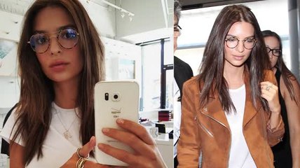 Emily Ratajkowski Proves Four Eyes Are Better Than Two