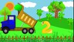 Dump Truck in action | Learn counting 1 to 10 | The Number Song for Kids | Interactive learning