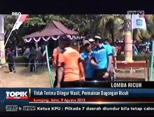 Tak Terima Ditegur Wasit, Lomba Tujuhbelasan Ricuh