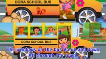 Wheels On The Bus Dora The Explorer Cartoon for Kids | Kids Music Videos
