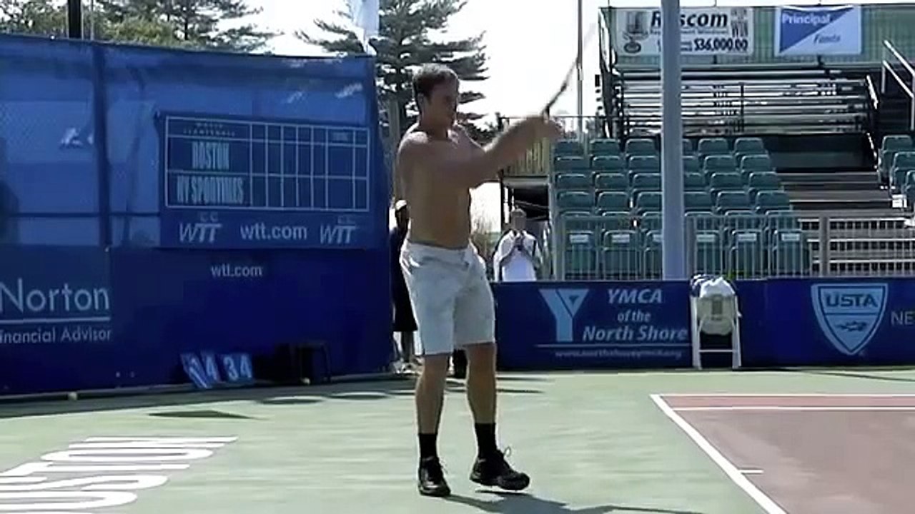 Jan Michael Gambill's two-handed forehand