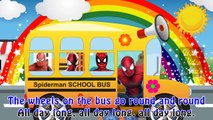 Wheels on The Bus Nursery Rhymes Spiderman Cartoon | Wheels on The Bus Children Nursery Rh Part 2