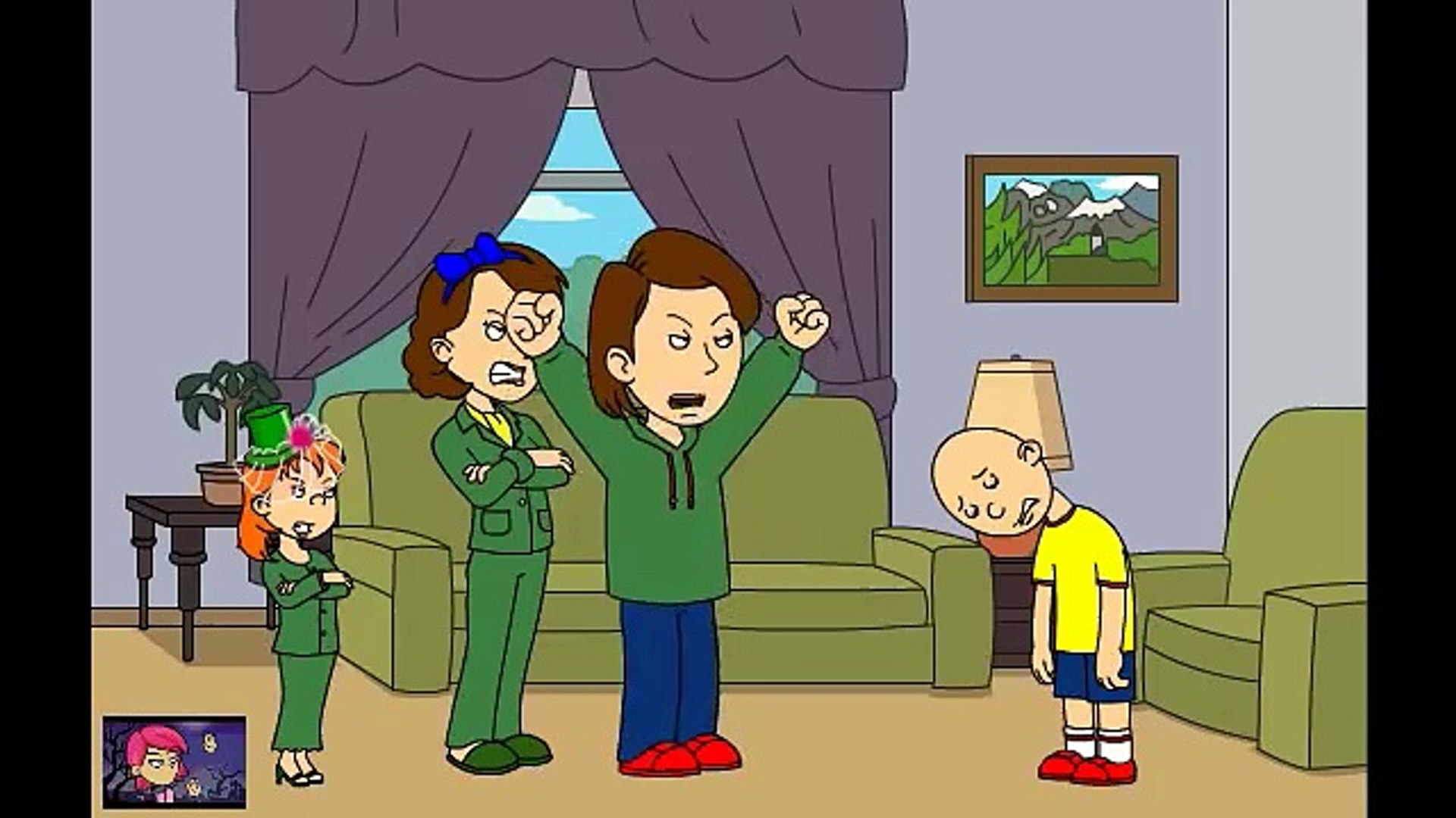 ⁣Caillou gets Grounded on St. Patrick's Day
