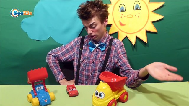 Мультфильмы про машинки Клоун Мася Львенок и Грузовичок Экскаватор Игрушки для детей