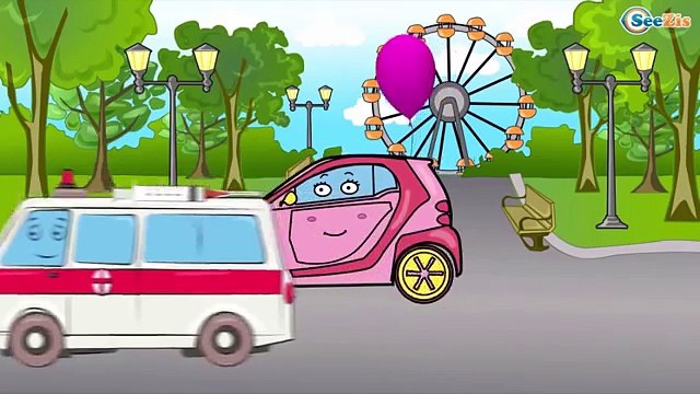 ✔ Пугливая машинка - МУЛЬТИКИ про МАШИНКИ - Правила дорожного движения - Проезд перекрестка