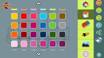 ✔ Развивающее видео для детей - Раскраска. Красим машинку ✔