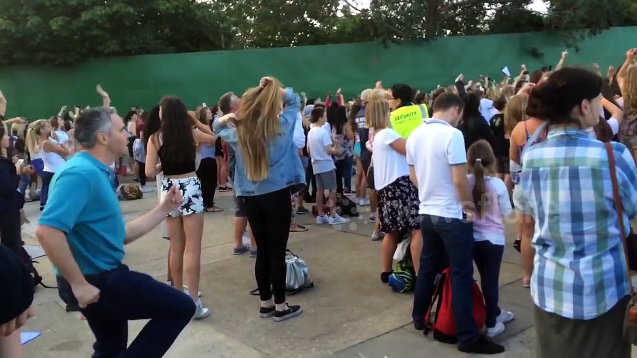Dad nails classic dance moves at The Vamps gig at Thorpe Park