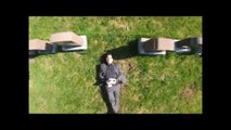Drone's-eye view, rising from the ground, from various locations in Montreal, Quebec, Canada