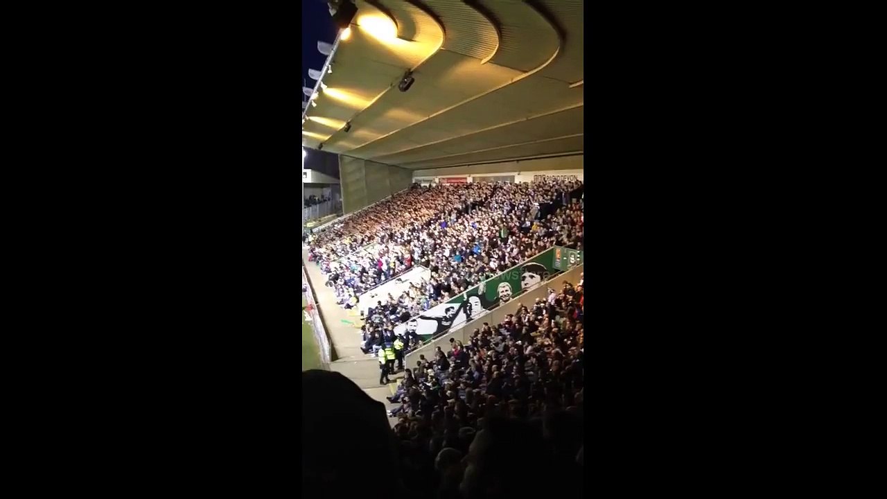 Plymouth Argyle Fans Sing Bob Marley