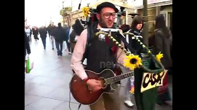 Amazing One-Man-Band Street Performer in Croatia