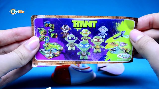 Unboxing Kinder Surprise Eggs Teenage Mutant Ninja Turtles - Tractor Pavlik - Cartoons for children