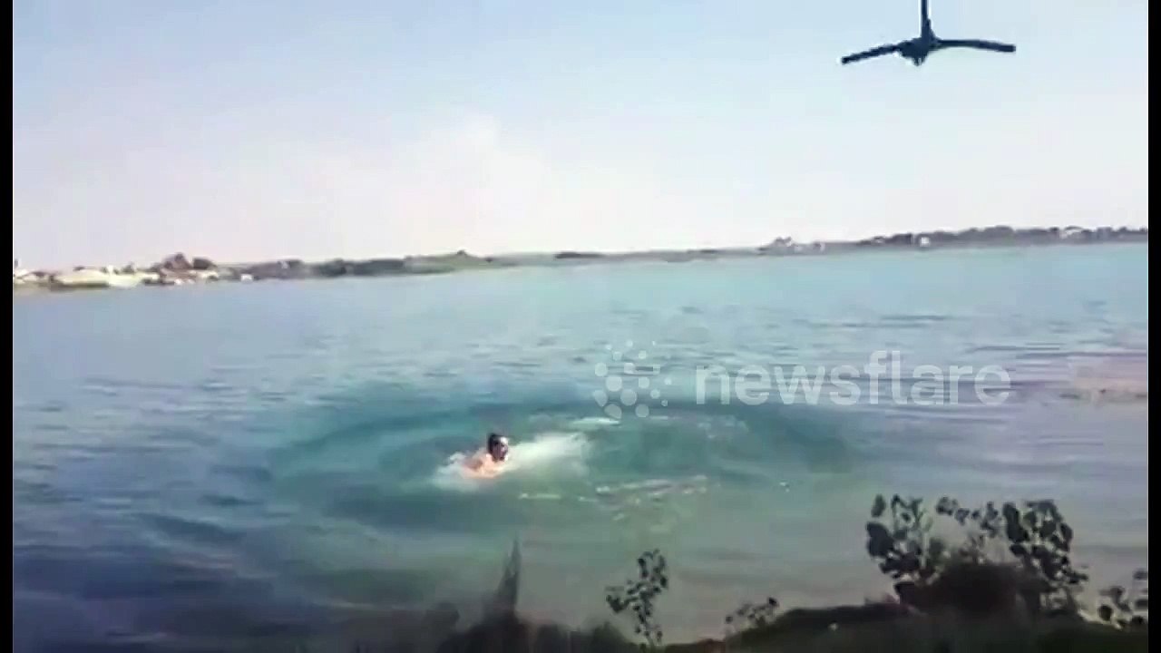 Backflip rope swing FAIL !