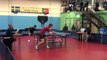 Man performs amazing table tennis trick shots