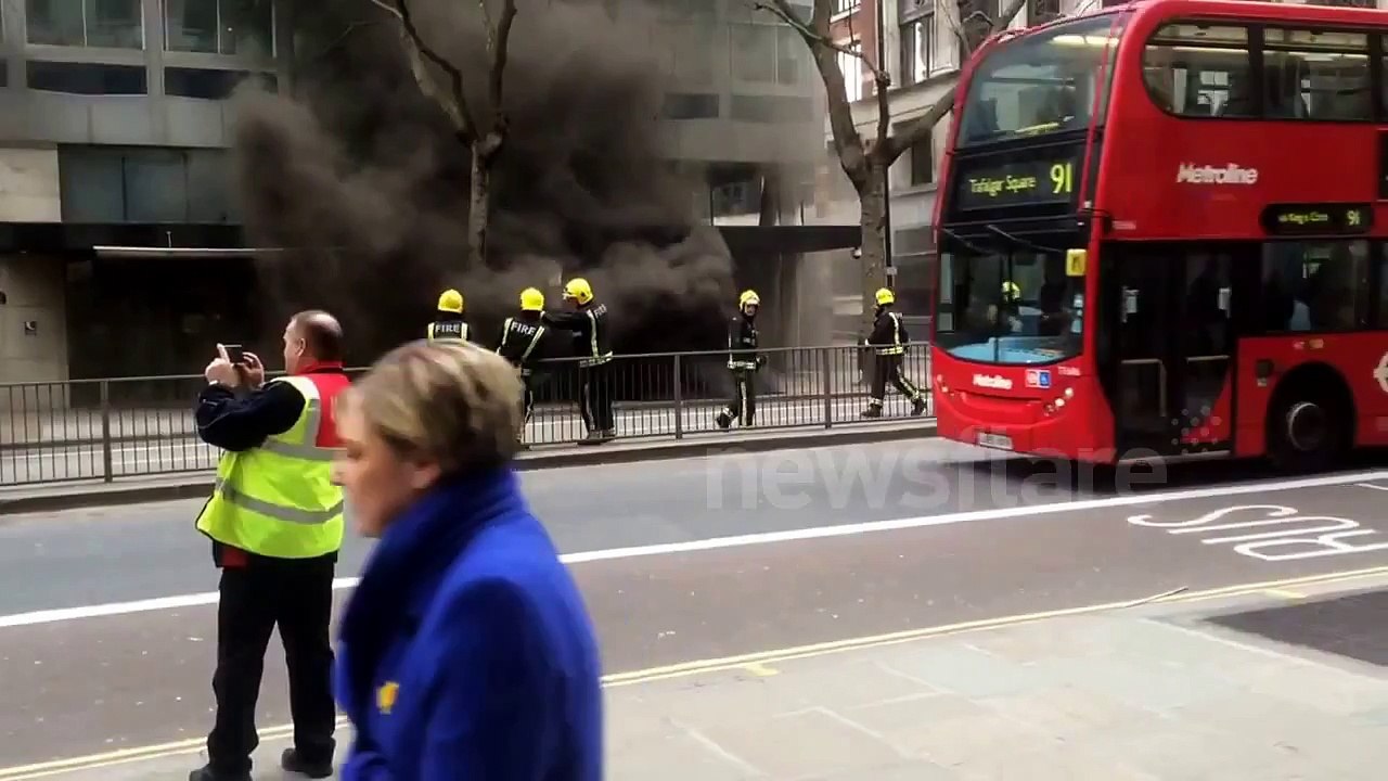 Underground fire in Holborn - 01/04/2015