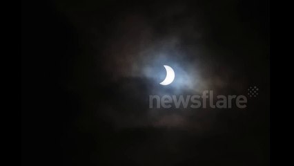 Solar eclipse timelapse