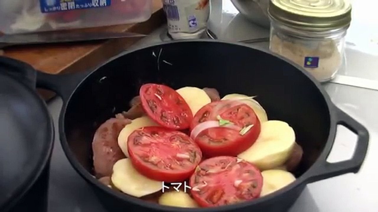 焚き火台でダッチオーブン料理