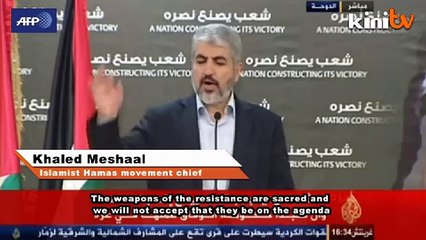 Hamas chief rules out disarmament