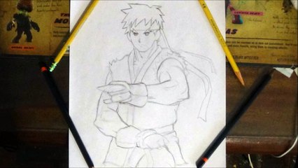 My pencil & ink drawing: Ryu: "Street Fighter"
