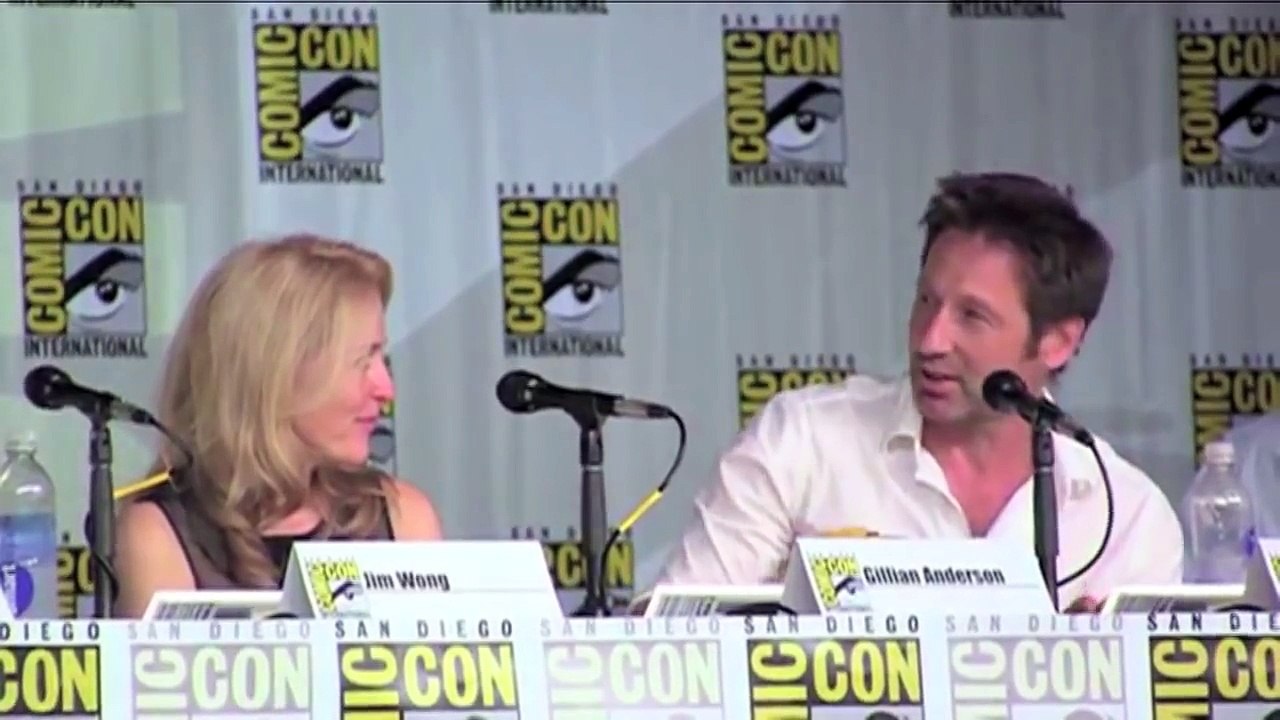 David Duchovny and Gillian Anderson  Best X-Files Comicon Bits
