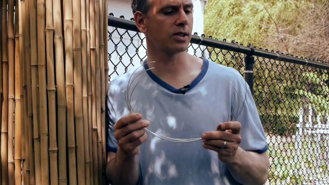 Installing a Bamboo Friendly Fence on a Chain Link Fence