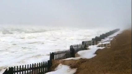 Fog and ice in Eastham Cape Cod
